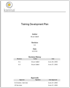 Training Development Plan
