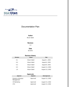 Documentation Plan