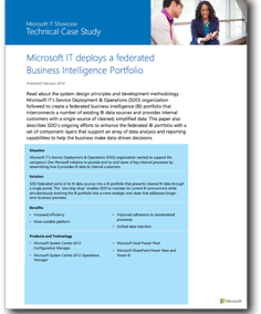 Technical Case Study: Deploying Business Intelligence